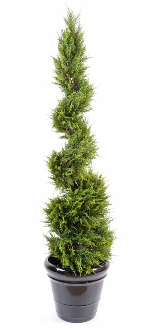 cypres artificiel juniperus spirale fine 1 1