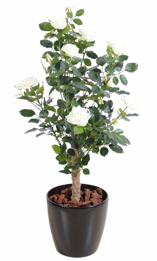 plante artificielle rosier royal arbuste blanc 1 1