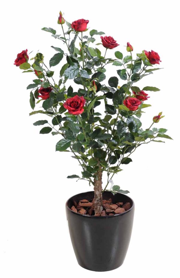 plante artificielle rosier royal arbuste rouge 1 1