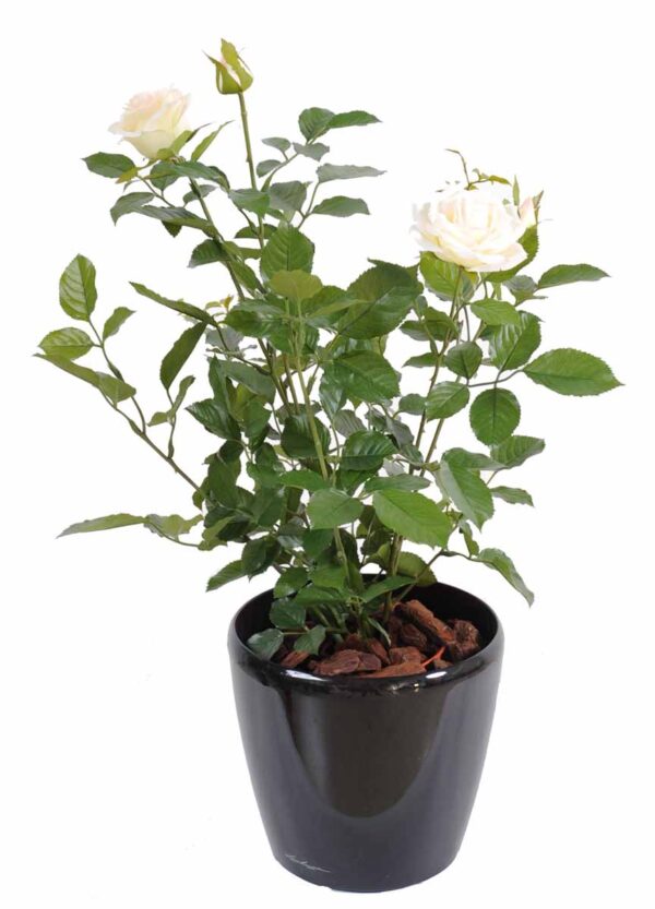 plante artificielle rosier royal rose creme 31 1
